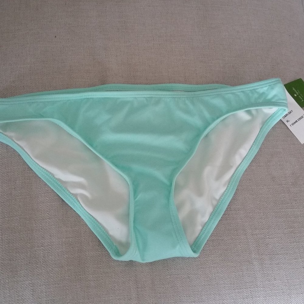 New NWT Kate Spade Bikini Swim Bottom Swimsuit XL Womens Sky Blue